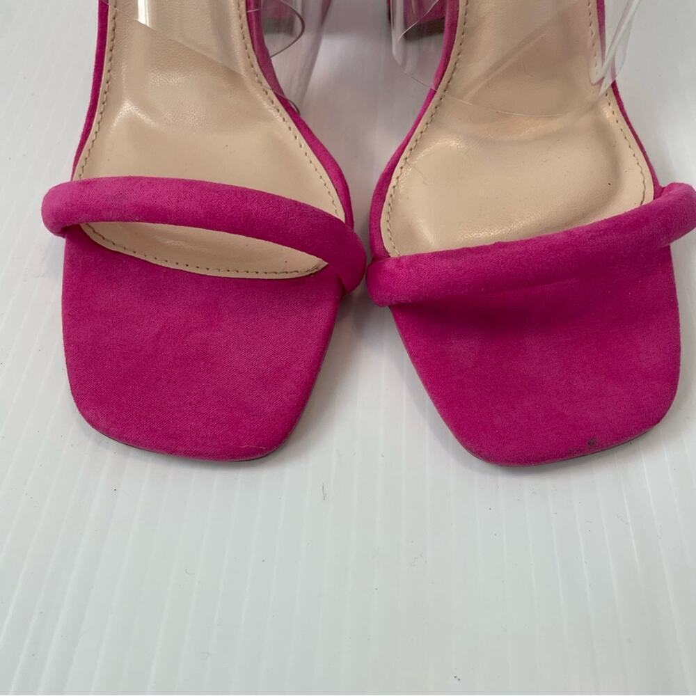 Lulus Arianna Fuchsia Suede High Heel Sandals size 8 - Picture 6 of 11